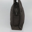 HERMES Her Line MM Tote Bag Canvas Gray Silver Auth bs24609-4