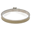 HERMES Bracelet Metal Beige Silver Auth bs24610-3