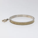HERMES Bracelet Metal Beige Silver Auth bs24610-4