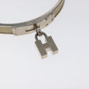 HERMES Bracelet Metal Beige Silver Auth bs24610-6