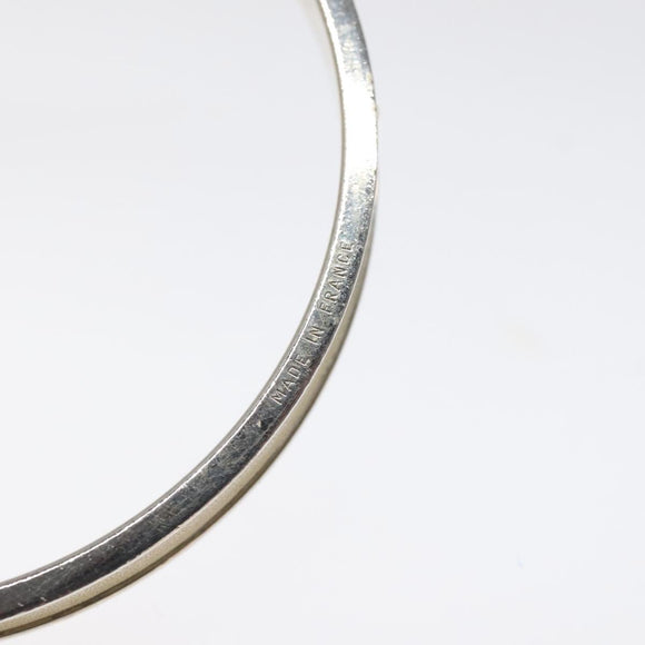 HERMES Bracelet Metal Beige Silver Auth bs24610