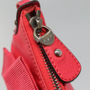 Salvatore Ferragamo Shoulder Bag Nylon Pink Gold Auth bs24618-10