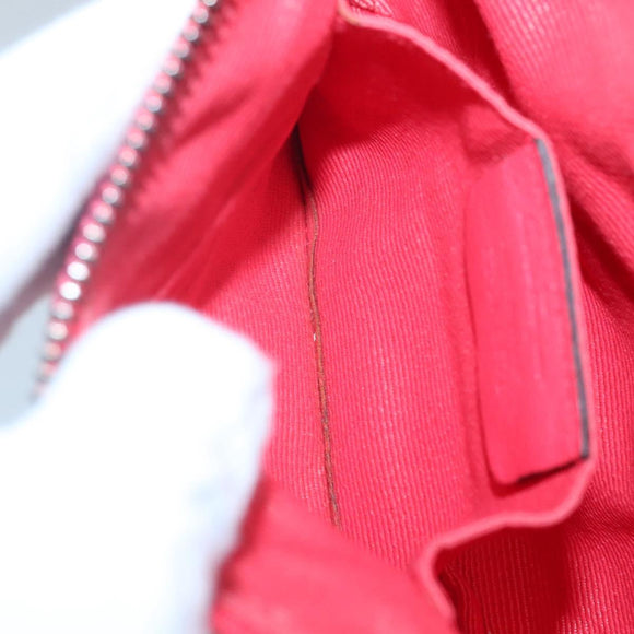 Salvatore Ferragamo Shoulder Bag Nylon Pink Gold Auth bs24618