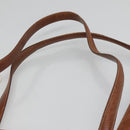 Salvatore Ferragamo Shoulder Bag Leather Brown Gold Auth bs24619-8