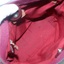 LOEWE Shoulder Bag Leather Silver Auth bs24622-10