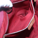 LOEWE Shoulder Bag Leather Silver Auth bs24622-11