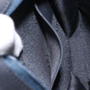 BVLGARI Shoulder Bag Suede Navy Silver Auth bs24625-20