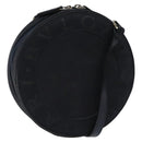 BVLGARI Shoulder Bag Suede Navy Silver Auth bs24625-1