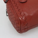 BOTTEGA VENETA INTRECCIATO Clutch Bag Leather Brown Auth bs24626-14