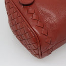 BOTTEGA VENETA INTRECCIATO Clutch Bag Leather Brown Auth bs24626-16