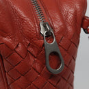 BOTTEGA VENETA INTRECCIATO Clutch Bag Leather Brown Auth bs24626-10