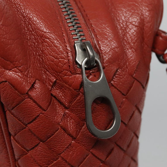 BOTTEGA VENETA INTRECCIATO Clutch Bag Leather Brown Auth bs24626