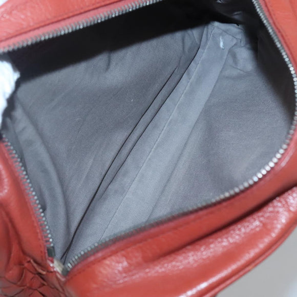 BOTTEGA VENETA INTRECCIATO Clutch Bag Leather Brown Auth bs24626