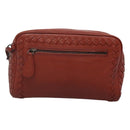 BOTTEGA VENETA INTRECCIATO Clutch Bag Leather Brown Auth bs24626-13