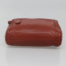 BOTTEGA VENETA INTRECCIATO Clutch Bag Leather Brown Auth bs24626-5
