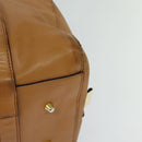 Chloe Shoulder Bag Leather Brown Gold Auth bs24630-16
