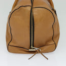 Chloe Shoulder Bag Leather Brown Gold Auth bs24630-3