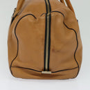 Chloe Shoulder Bag Leather Brown Gold Auth bs24630-4