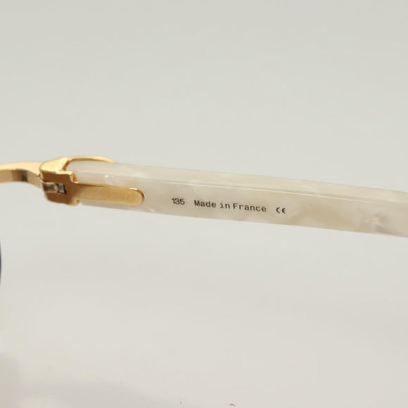 CARTIER Sunglasses plastic Brown Auth bs24633A