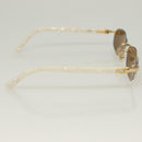 CARTIER Sunglasses plastic Brown Auth bs24633A-7