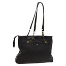 BALLY Shoulder Bag Leather Brown Gold Auth bs24637-1