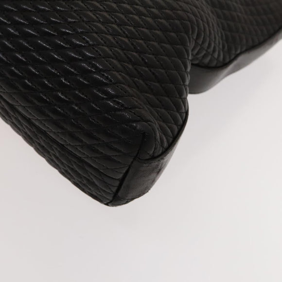 BALLY Shoulder Bag Leather Brown Gold Auth bs24637