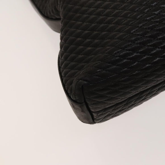 BALLY Shoulder Bag Leather Brown Gold Auth bs24637