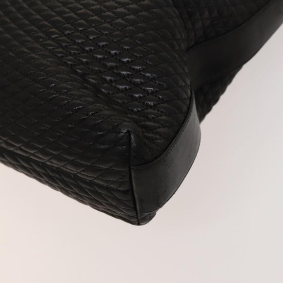 BALLY Shoulder Bag Leather Brown Gold Auth bs24637