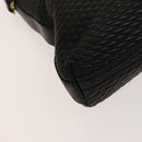 BALLY Shoulder Bag Leather Brown Gold Auth bs24637-16