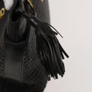 BALLY Shoulder Bag Leather Brown Gold Auth bs24637-10