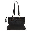 BALLY Shoulder Bag Leather Brown Gold Auth bs24637-13