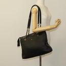 BALLY Shoulder Bag Leather Brown Gold Auth bs24637-22