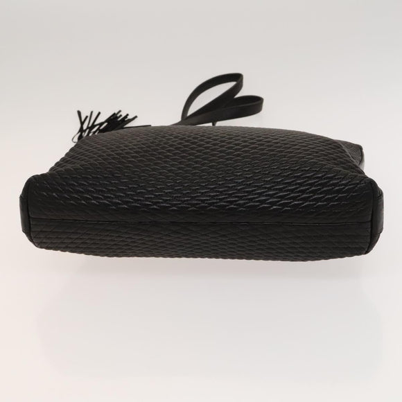 BALLY Shoulder Bag Leather Brown Gold Auth bs24637