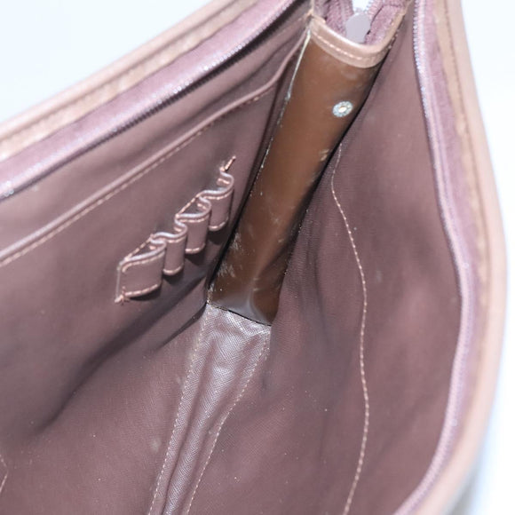 Burberrys Nova Check Clutch Bag Canvas Beige Auth bs24640