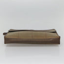 Burberrys Nova Check Clutch Bag Canvas Beige Auth bs24640-6
