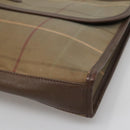 Burberrys Nova Check Clutch Bag Canvas Beige Auth bs24640-7