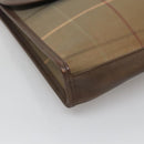 Burberrys Nova Check Clutch Bag Canvas Beige Auth bs24640-14