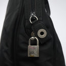 PRADA Hand Bag Nylon Black Silver Auth bs24646-18