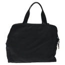 PRADA Hand Bag Nylon Black Silver Auth bs24646-2