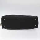 PRADA Hand Bag Nylon Black Silver Auth bs24646-5