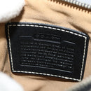 Coach Signature Shoulder Bag Canvas Black Silver Auth bs24655-12