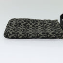 Coach Signature Shoulder Bag Canvas Black Silver Auth bs24655-4