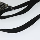 Coach Signature Shoulder Bag Canvas Black Silver Auth bs24655-7