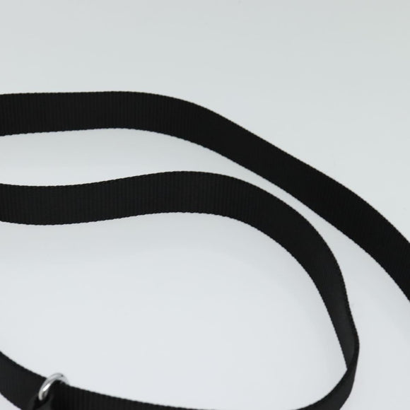 Coach Signature Shoulder Bag Canvas Black Silver Auth bs24655