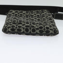 Coach Signature Shoulder Bag Canvas Black Silver Auth bs24655-5