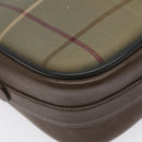 Burberrys Nova Check Shoulder Bag Canvas Beige Gold Auth bs24660-15