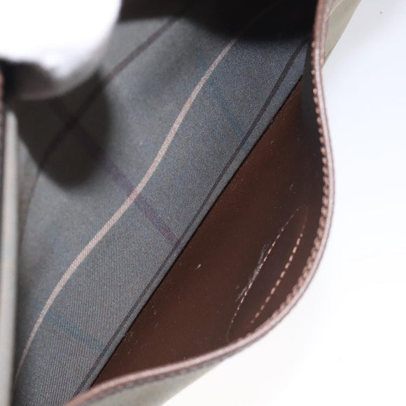 Burberrys Nova Check Shoulder Bag Canvas Beige Gold Auth bs24660