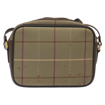 Burberrys Nova Check Shoulder Bag Canvas Beige Gold Auth bs24660 - 0