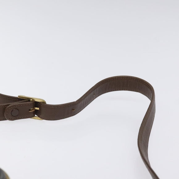 Burberrys Nova Check Shoulder Bag Canvas Beige Gold Auth bs24660