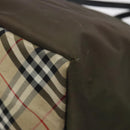Burberrys Blue Label Hand Bag Nylon Khaki Auth bs24661-15